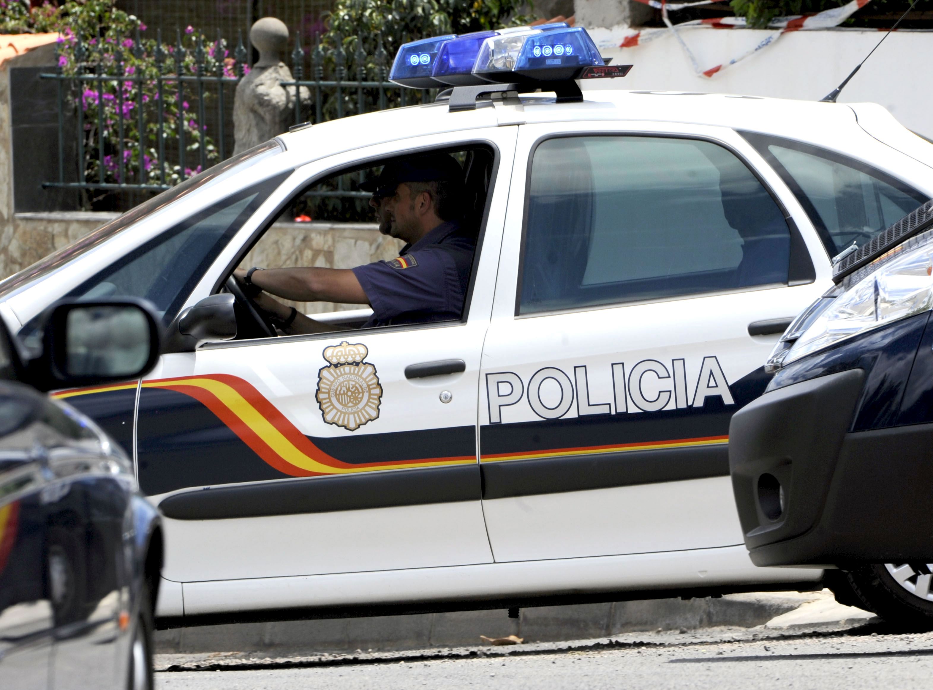 Un vehículo de la Policía Nacional