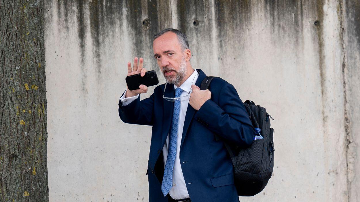 El exsecretario de Estado de Seguridad, Francisco Martínez, a su llegada a la Audiencia Nacional. EP.