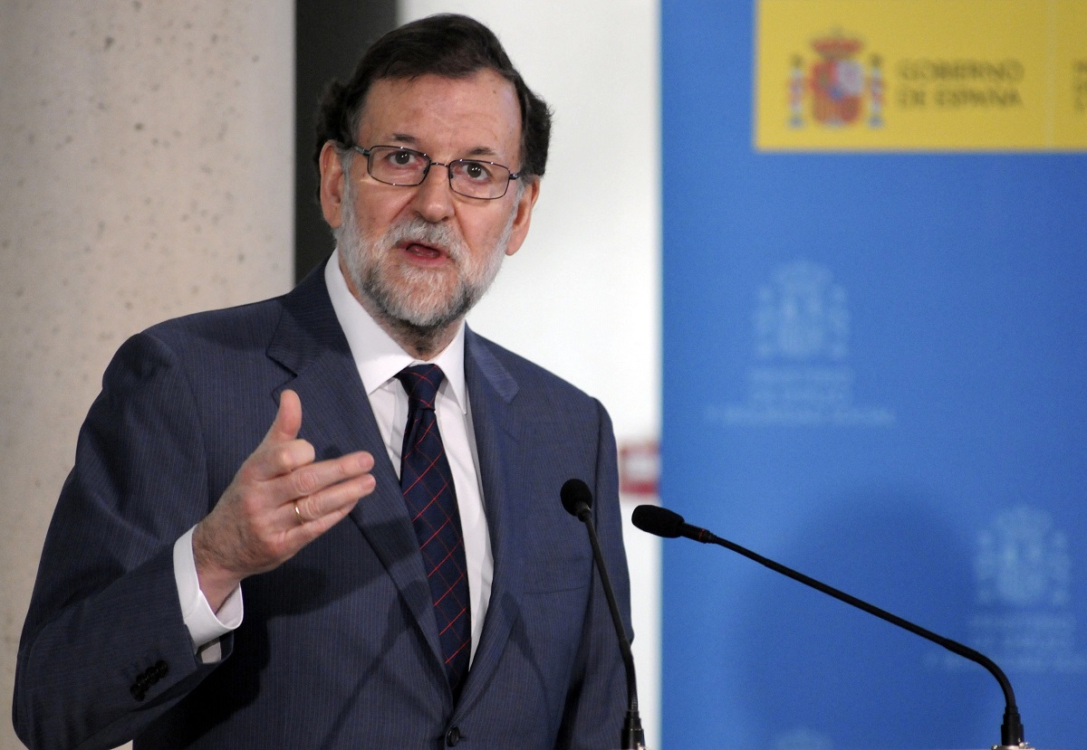 Mariano Rajoy, durante su intervención hoy en el acto de inauguración oficial de la sede de la Dirección Provincial de la Tesorería y del Instituto Nacional de la Seguridad Social en Segovia