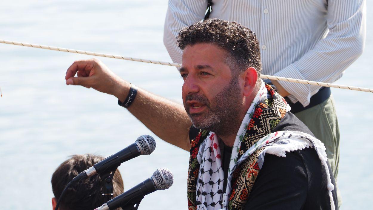 El activista sueco-español de la Flotilla Global Sumud, Saif Abukeshek. EP