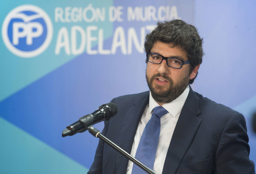 Fernando López Miras, el candidato propuesto por el presidente de Murcia Pedro Antonio Sánchez, para sustituirle en el cargo tras su dimisión.