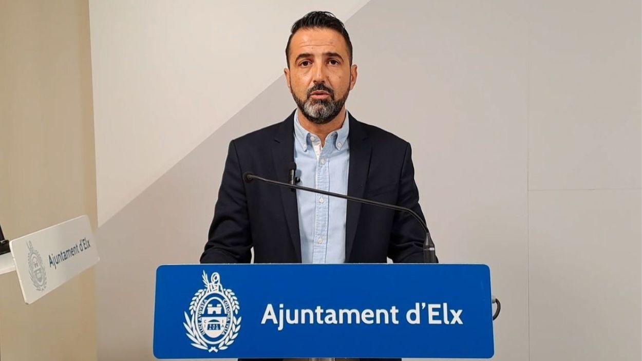 El concejal de Vox en Elche, Samuel Ruiz. EP.