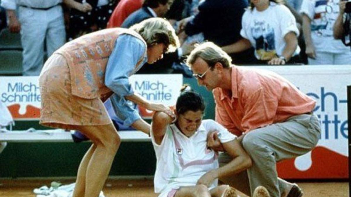 Momento del ataque a Mónica Seles| ATP