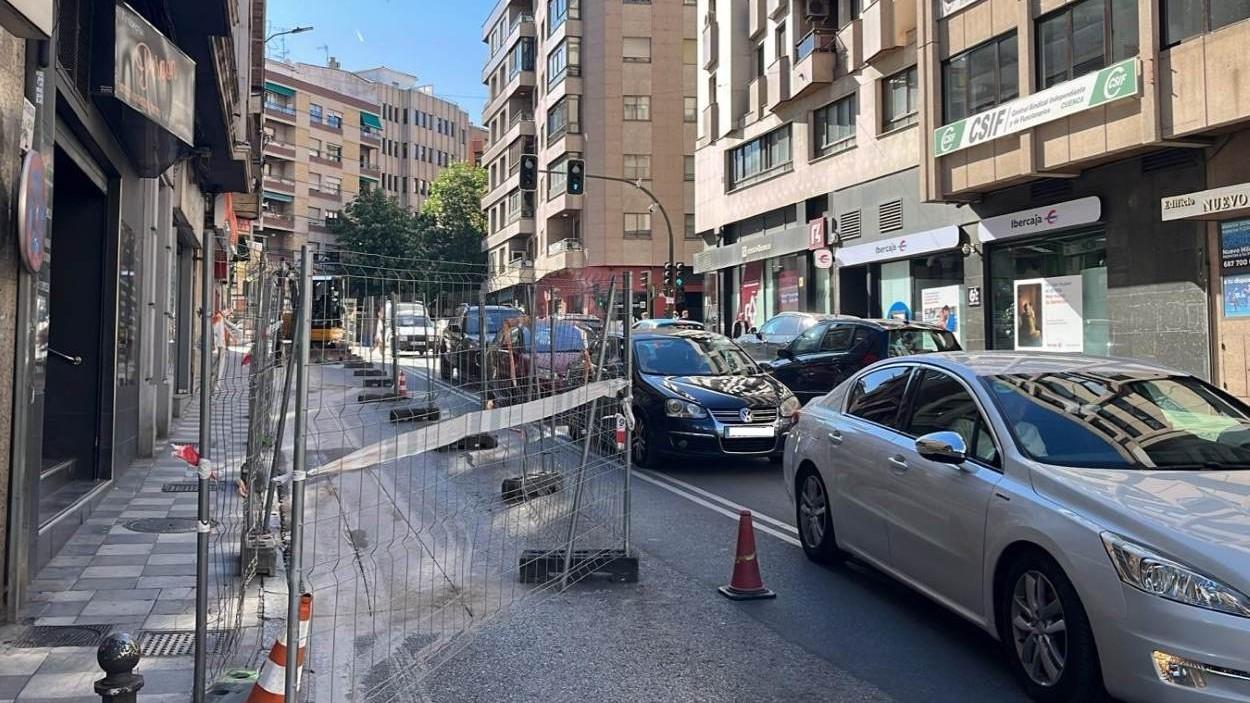 Obras en Hurtado de Mendoza. Ayuntamiento de Cuenca