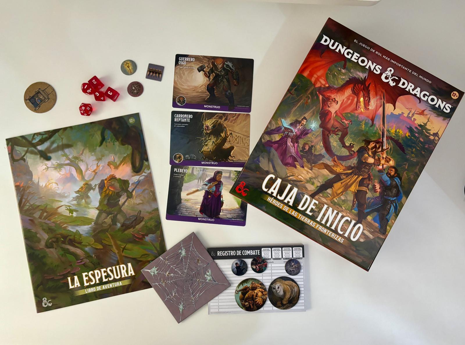 El material para Dungeon Master agiliza la gestión de combates y encuentros.
