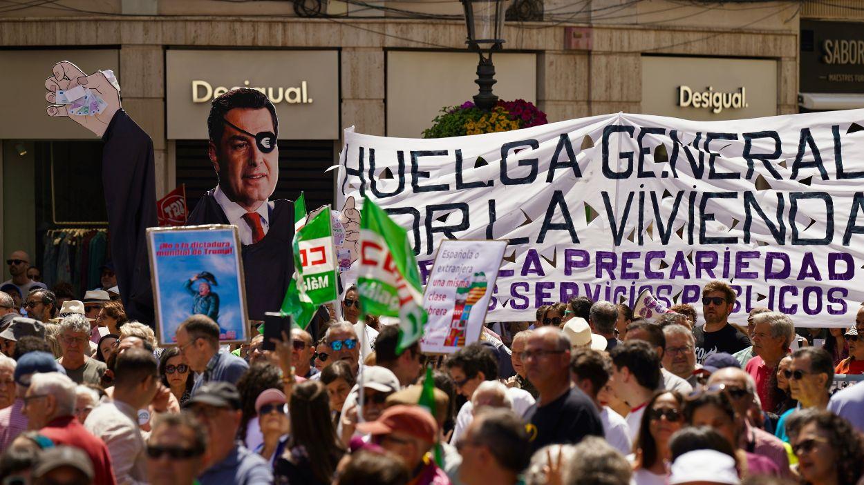 Manifestación central convocada en Málaga con motivo del 1 de mayo / Archivo EP