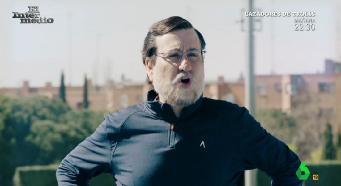 Joaquín Reyes imitando a Mariano Rajoy en 'El Intermedio'