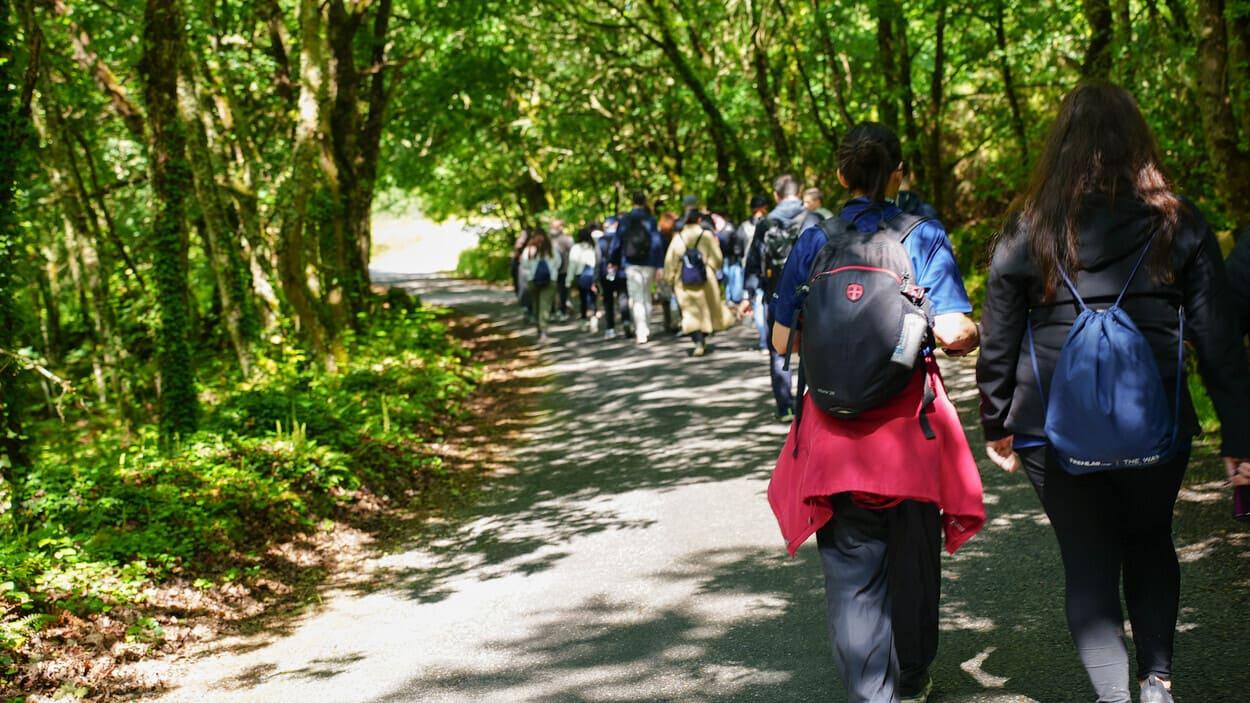 Renfe reúne a emprendedores e inversores al compartir un tramo del Camino de Santiago. RENFE