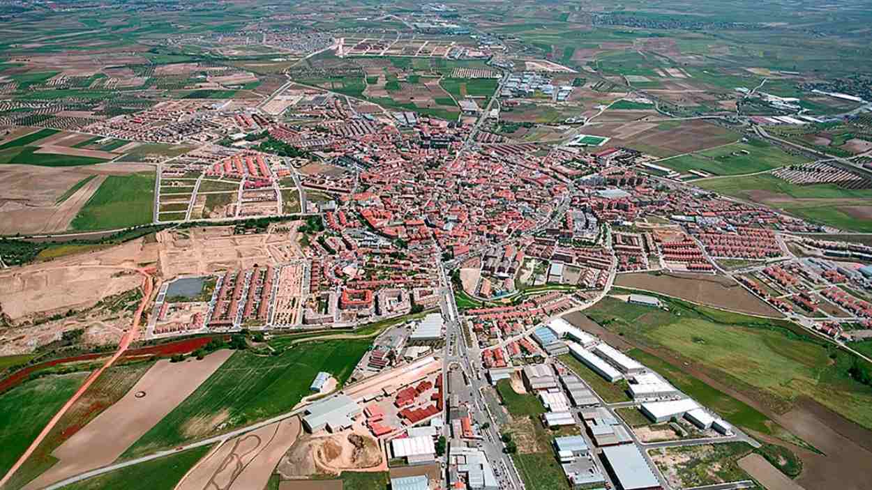 Vista aérea de Illescas, una de las ciudades que más crece de Castilla-La Mancha. JCCM.