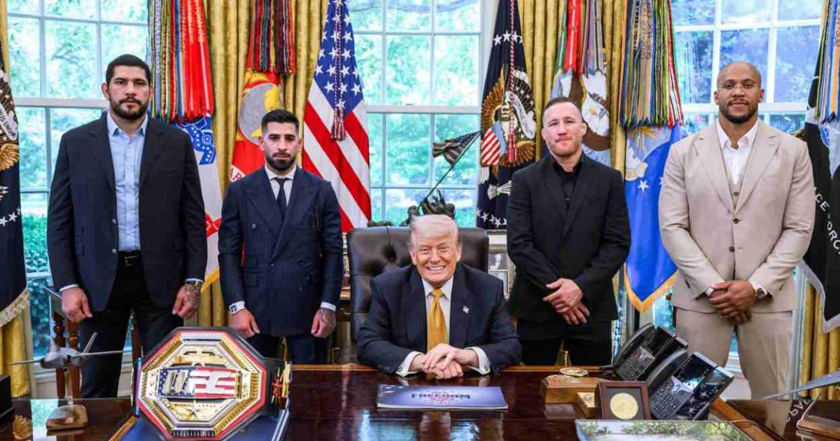 Las inesperadas palabras de Topuria sobre Trump durante su visita a la Casa Blanca