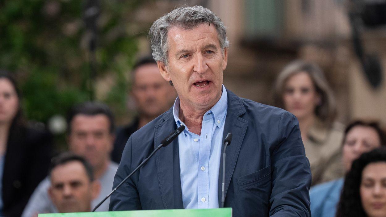 El presidente del PP, Alberto Núñez Feijóo. EP.