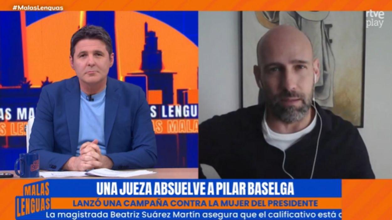 Jesús Cintora y Gonzalo Miró en 'Malas Lenguas'. TVE