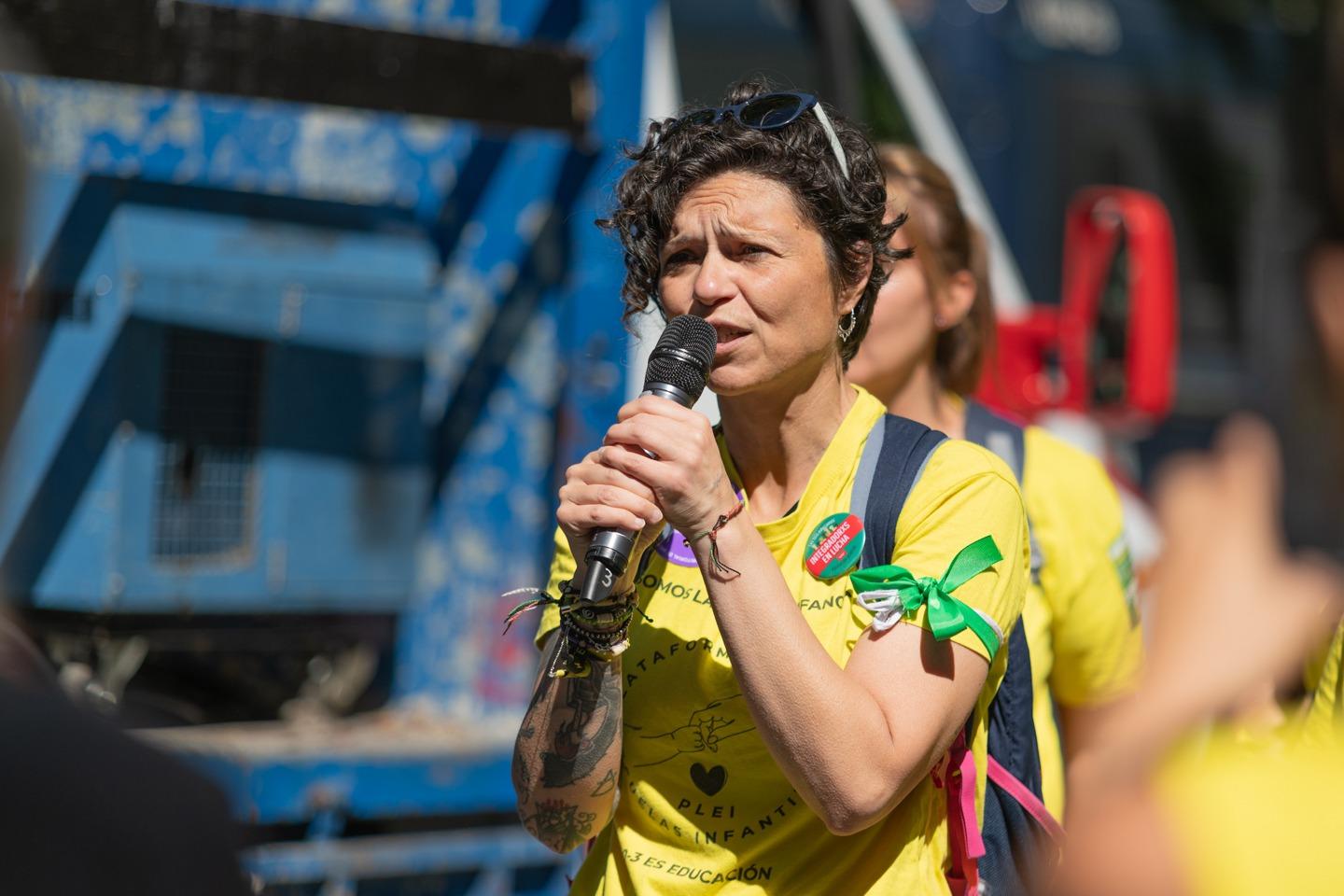 Rosa Marín, portavoz de las educadoras infantiles