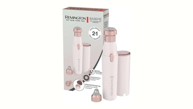 Afeitadora facial hipoalergénica 2 en 1 Remington