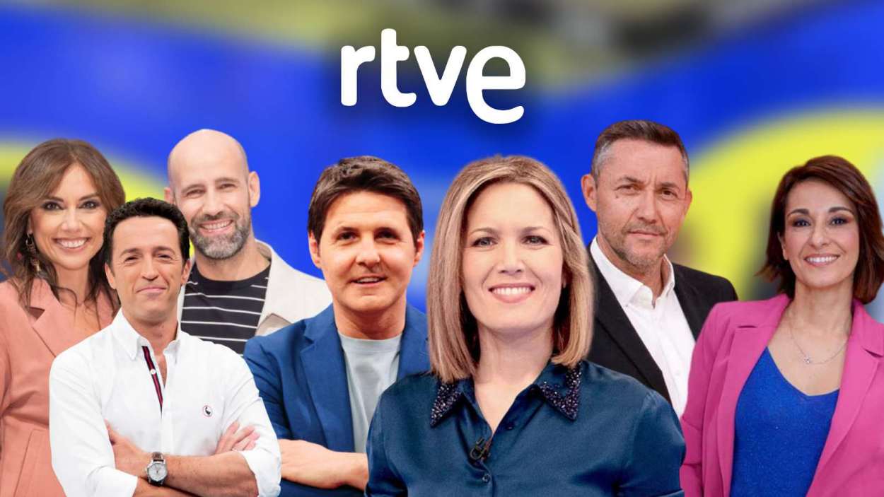 Algunos de los rostros de los magacines diarios de TVE