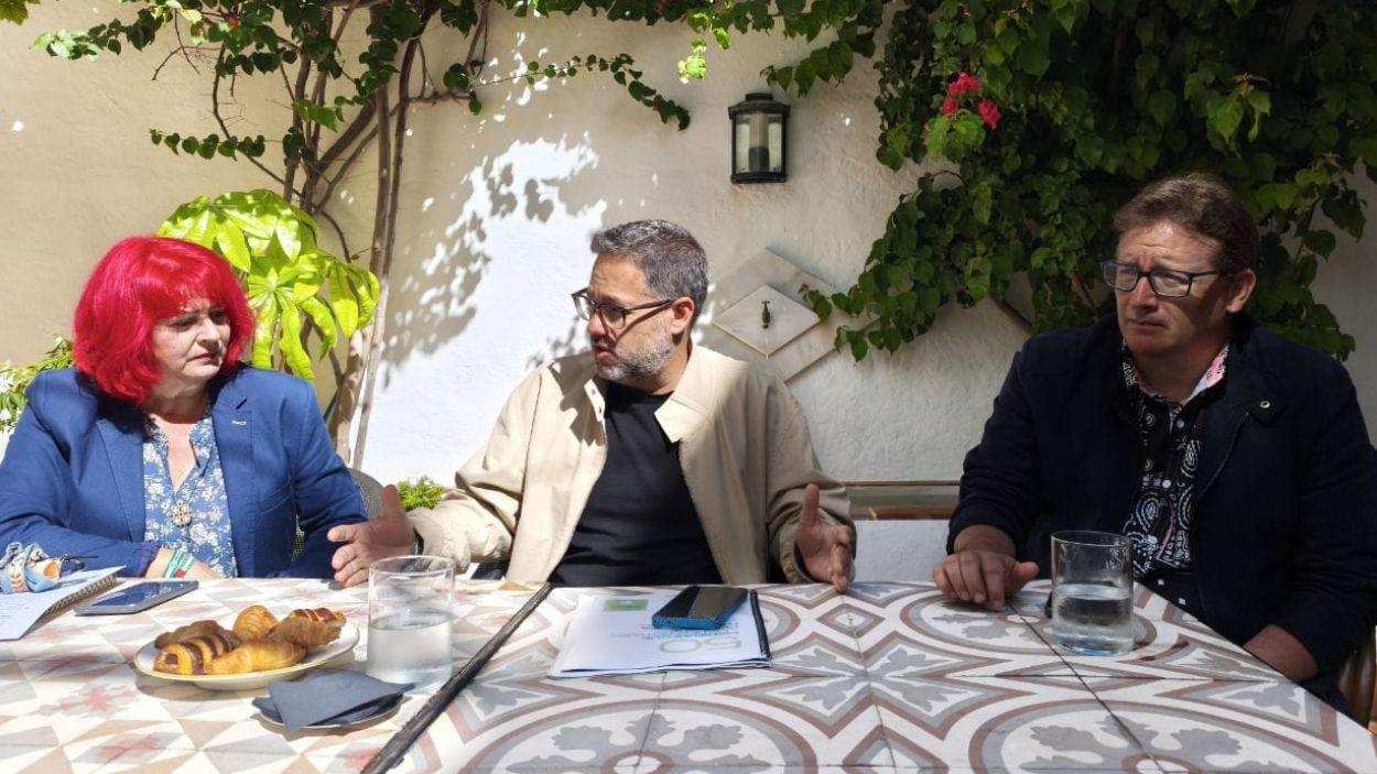El candidato a la presidencia de la Junta por Adelante Andalucía, José Ignacio García, en el desayuno informativo / Adelante Andalucía
