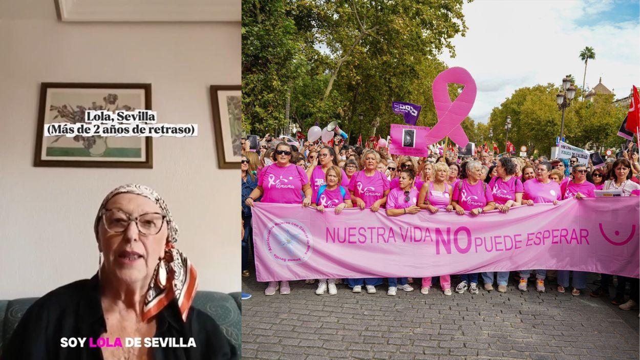 Lola, mujer afectada por la negligencia en los cribados del cáncer de mama en Andalucía 