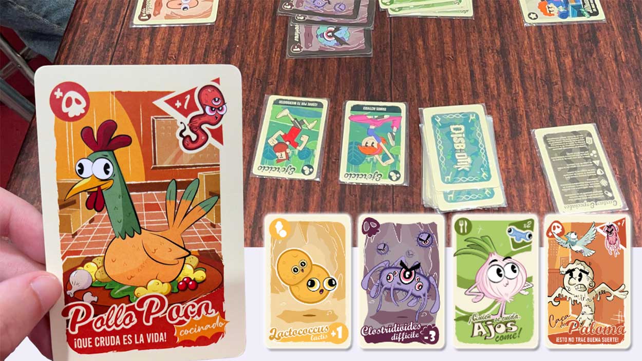 Cartas del juego Disbiotik