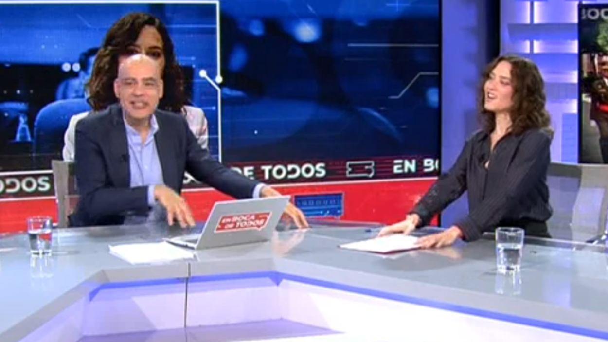 Nacho Abad e Isabel Díaz Ayuso (MEDIASET)