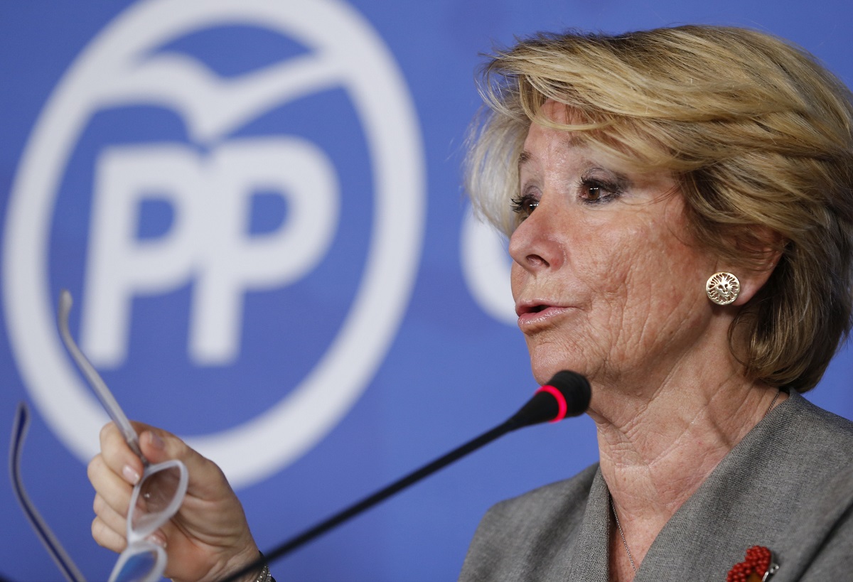 Esperanza Aguirre,la que fue presidenta de la Comunidad de Madrid que encargó el Campus de la Justicia