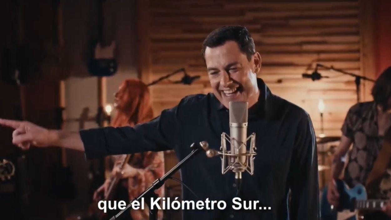 'Frame' del videoclip 'Kilómetro Sur', la canción del PP andaluz para la campaña electoral