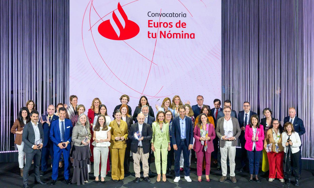 Banco Santander destina 627.843 euros a 17 organizaciones sociales a través de su programa “Euros de tu Nómina”. BANCO SANTANDER