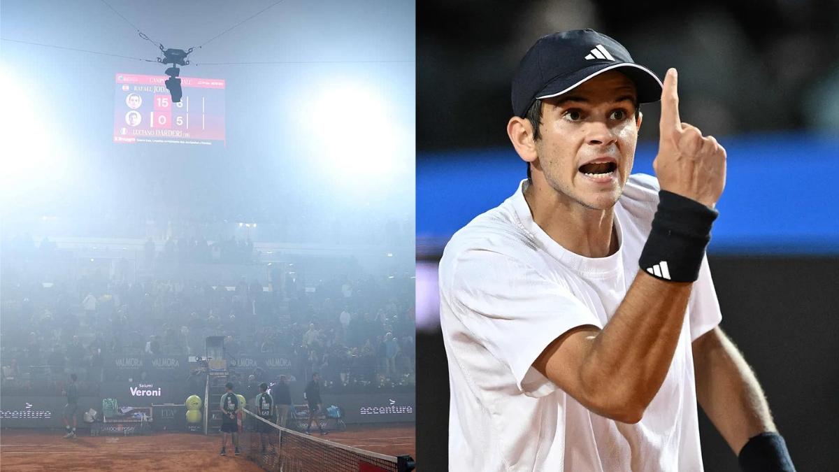 El humo de las bengalas que paró el partido| ATP Tour
