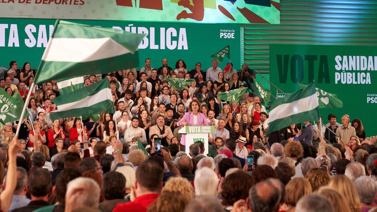 La candidata del PSOE-A a la Presidencia de la Junta, María Jesús Montero, en un acto de campaña / Archivo EP