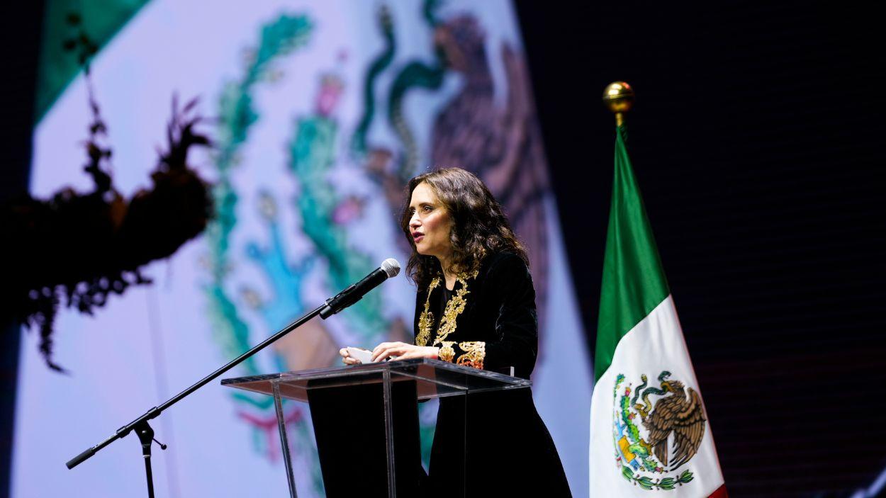 La presidenta de la Comunidad de Madrid, Isabel Díaz Ayuso, en su viaje institucional a México. EP.