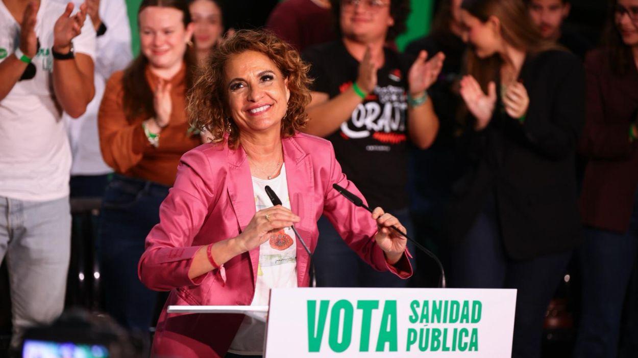 Candidata del PSOE-A a la Junta de Andalucía, María Jesús Montero, en Cádiz / Salva Castizo