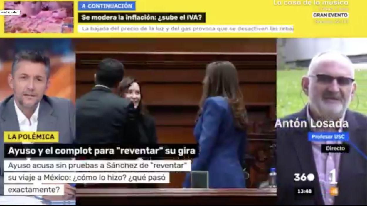 El periodista y analista político Antón Losada. Mañaneros 360.