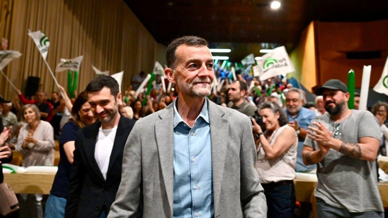 El candidato de Por Andalucía a la Presidencia de la Junta, Antonio Maíllo, en un acto de campaña / Archivo EP