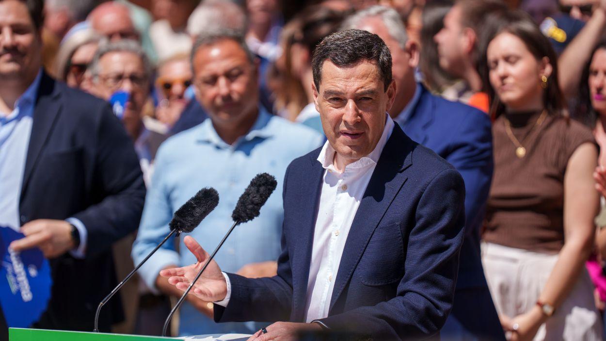 El presidente del PP de Andalucía y candidato a la reelección de la Presidencia de la Junta, Moreno Bonilla / Archivo EP
