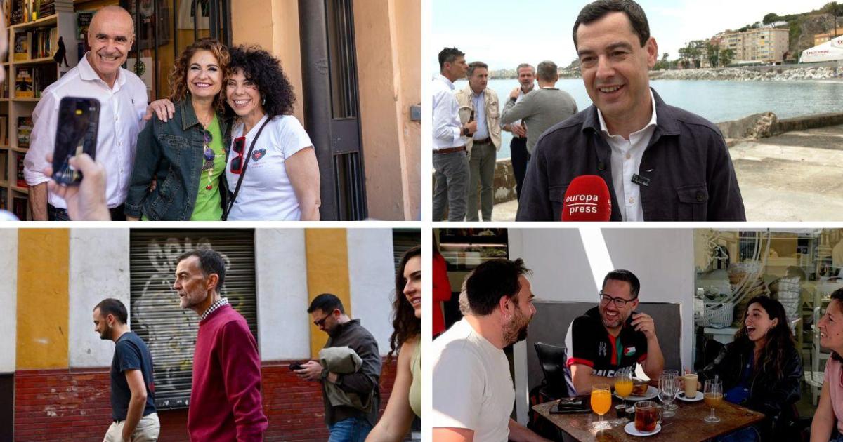 Así pasan la jornada de reflexión los candidatos a la Junta de Andalucía: familia, librerías y ferias