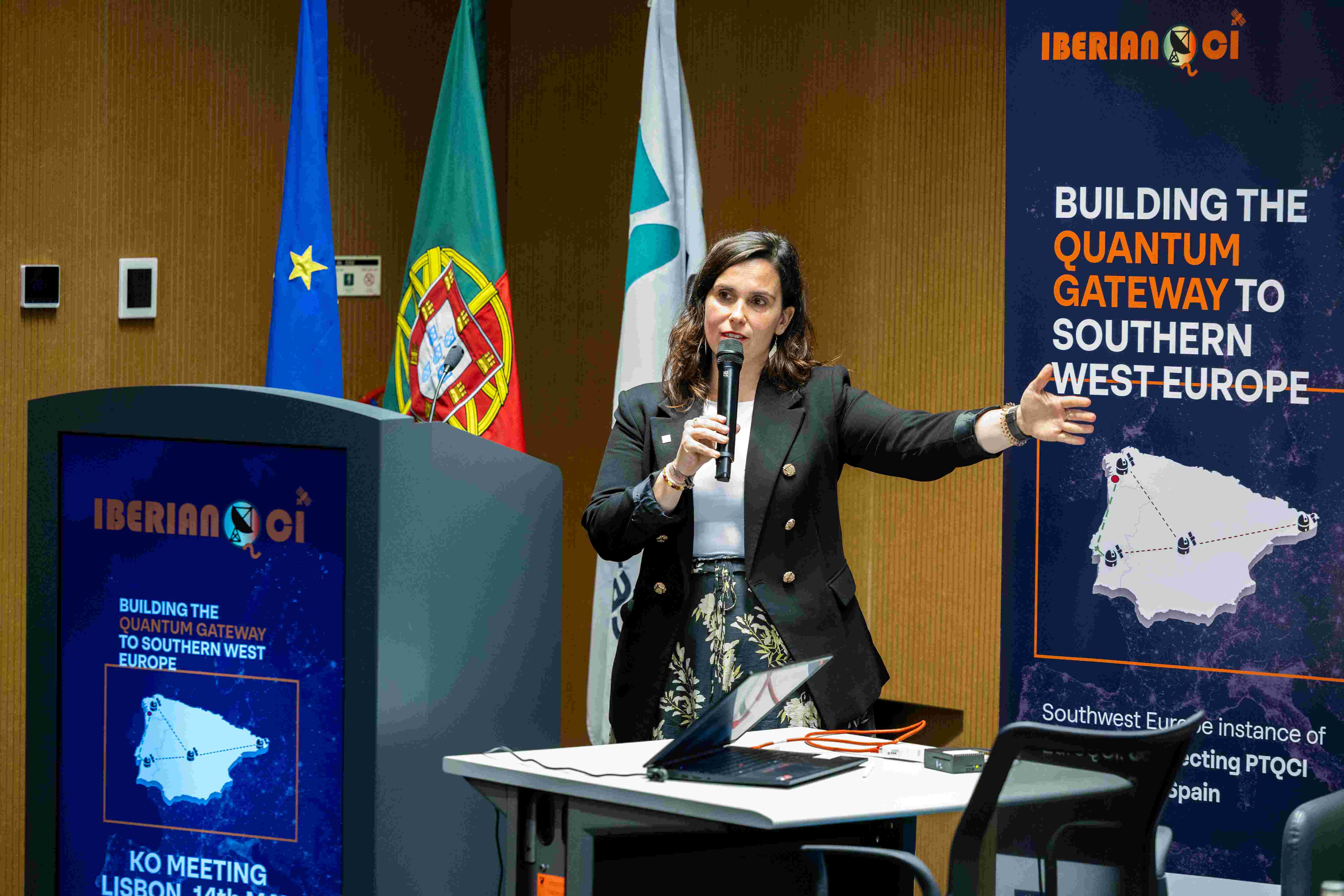 Intervención de Catarina Bastos, responsable de Quantum Networks en Indra Space. INDRA GROUP