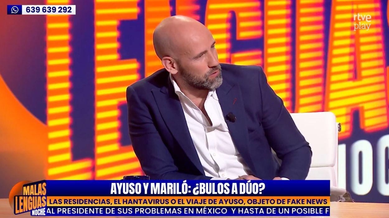 Gonzalo Miró en Malas Lenguas Noche. TVE.
