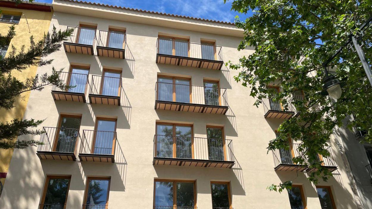 Obras del edificio intergeneracional del Partidor, Alcoy. Imagen propia.