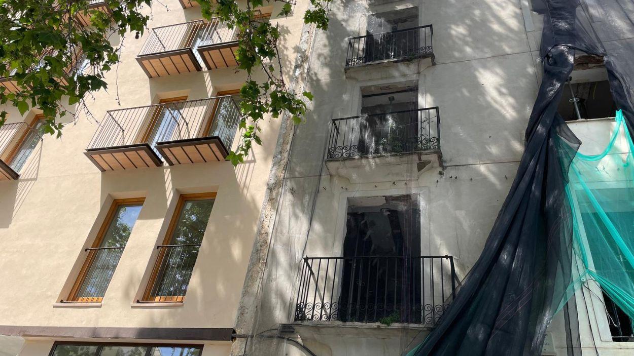 Obras del edificio intergeneracional del Partidor, Alcoy. Imagen propia.