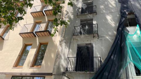 Obras del edificio intergeneracional del Partidor, Alcoy. Imagen propia.