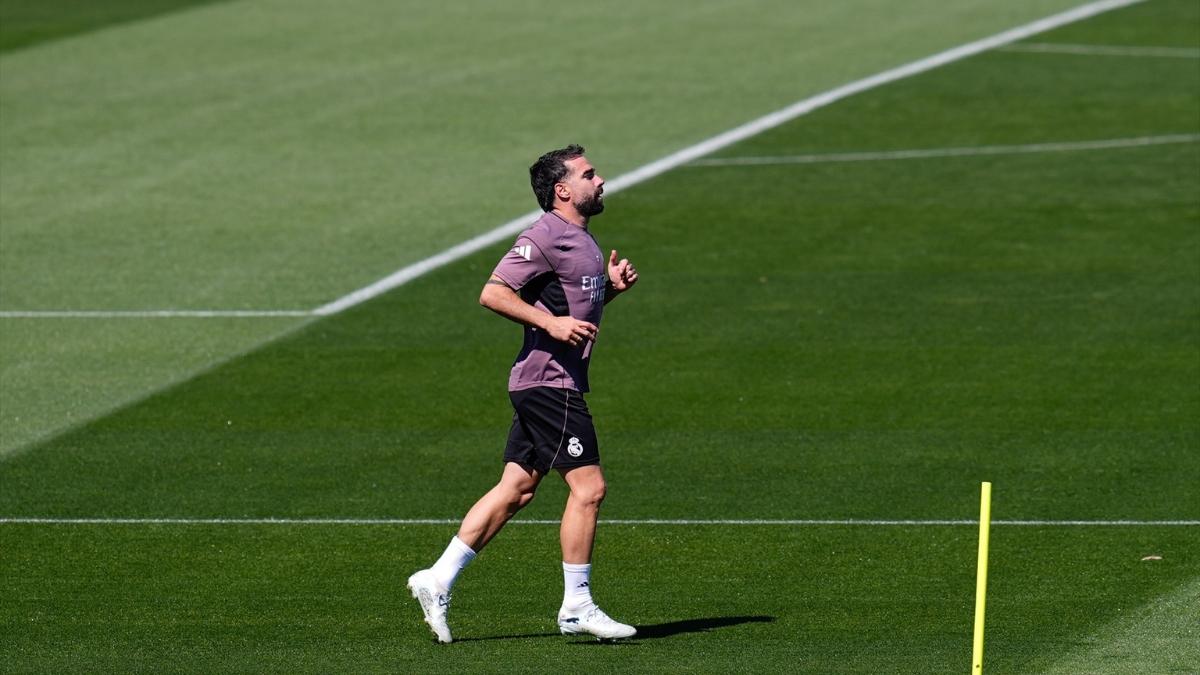 Carvajal durante un entrenamiento| EP