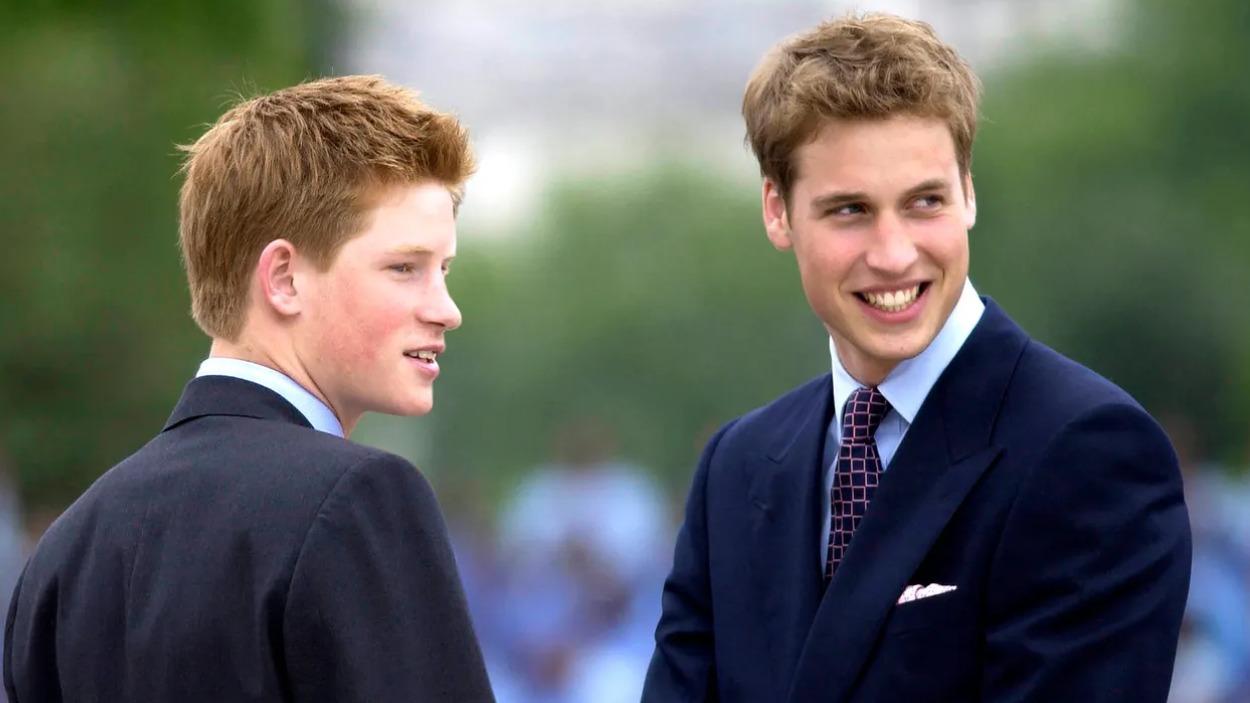 Guillermo y Harry de adolescentes / Tim Graham