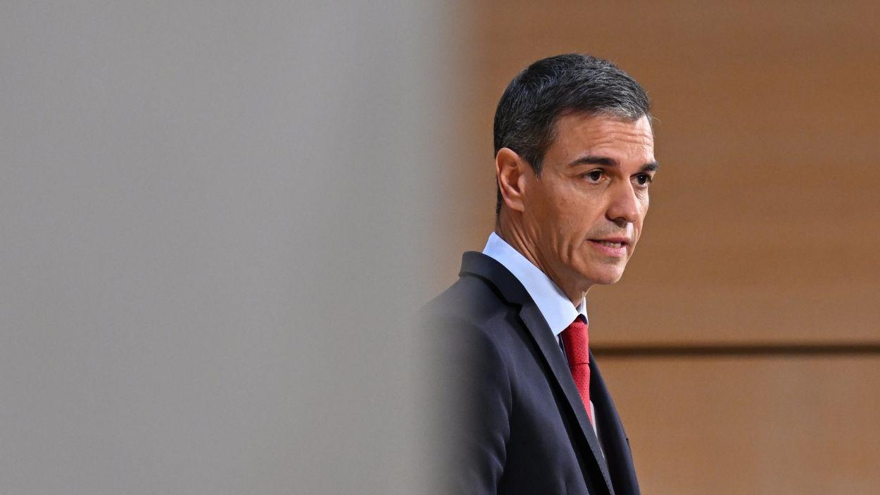 El presidente del Gobierno, Pedro Sánchez, durante la 79ª Asamblea Mundial de la Salud desde Ginebra (Suiza). EP.