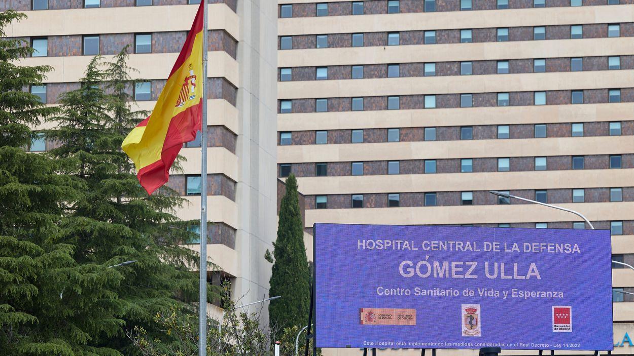 Fachada del Hospital Central de La Defensa Gómez Ulla, a 7 de mayo de 2026, en Madrid. EP.