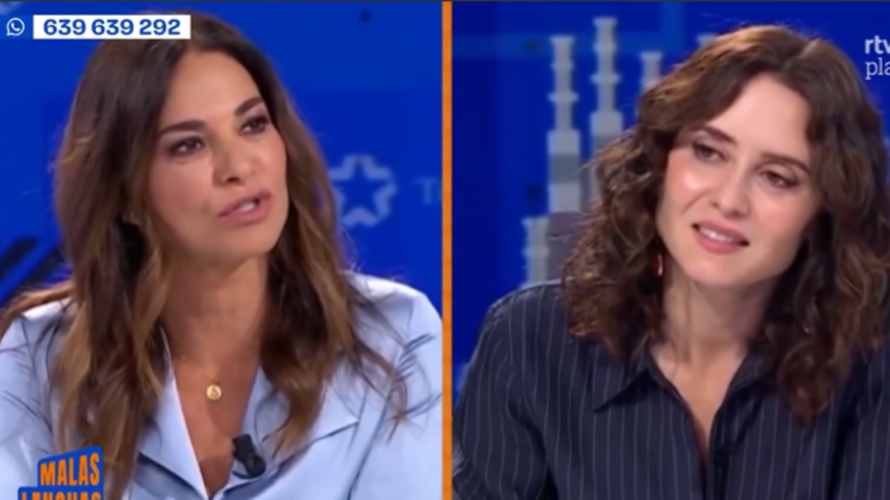 Mariló Montero y Ayuso en Telemadrid. TVE
