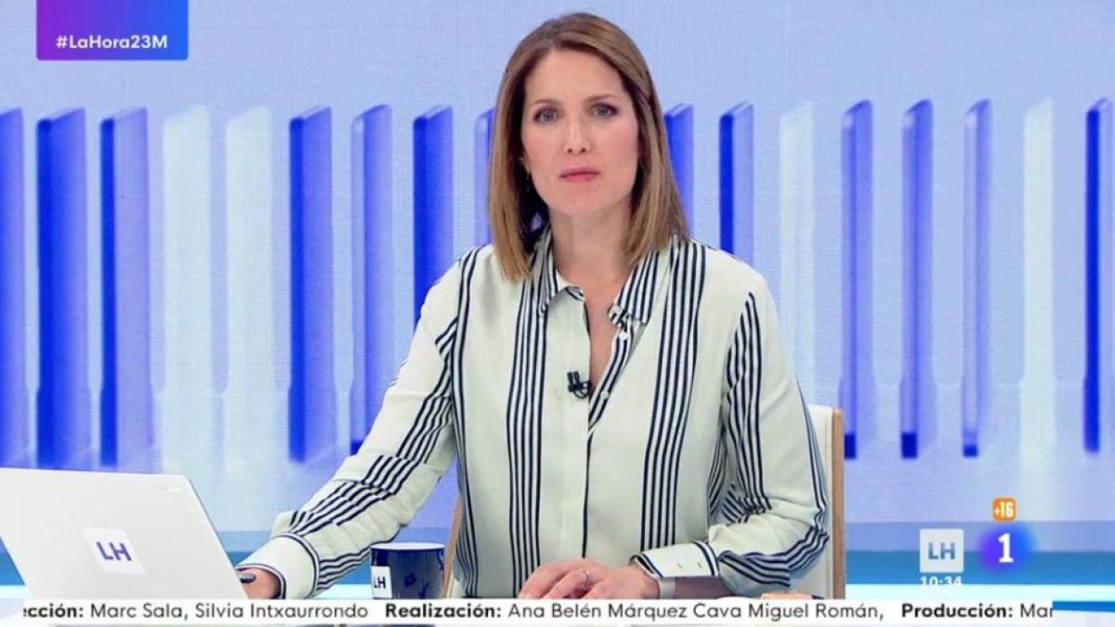 Silvia Intxaurrondo en 'La Hora de La 1'. TVE