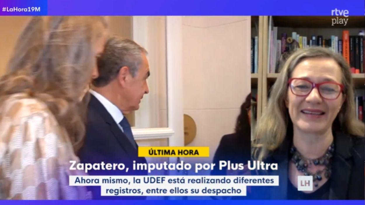 Vicky Rosell en 'La Hora de La 1'. TVE