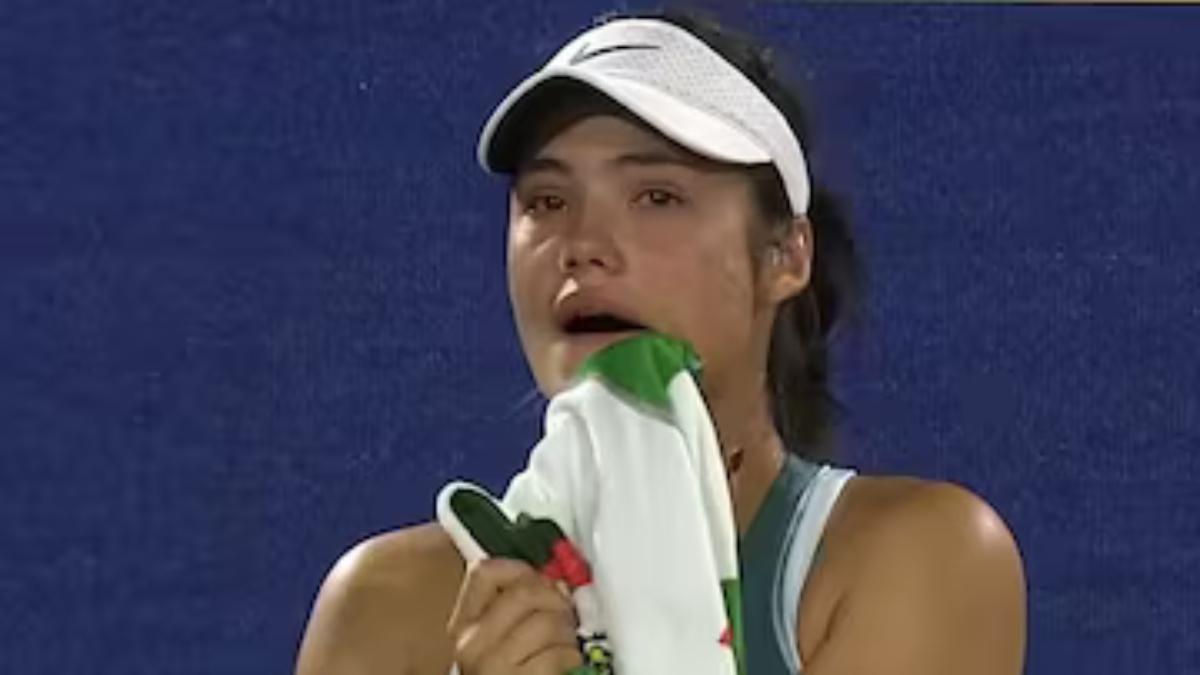 Emma Raducano durante el incidente de Dubai| ATP