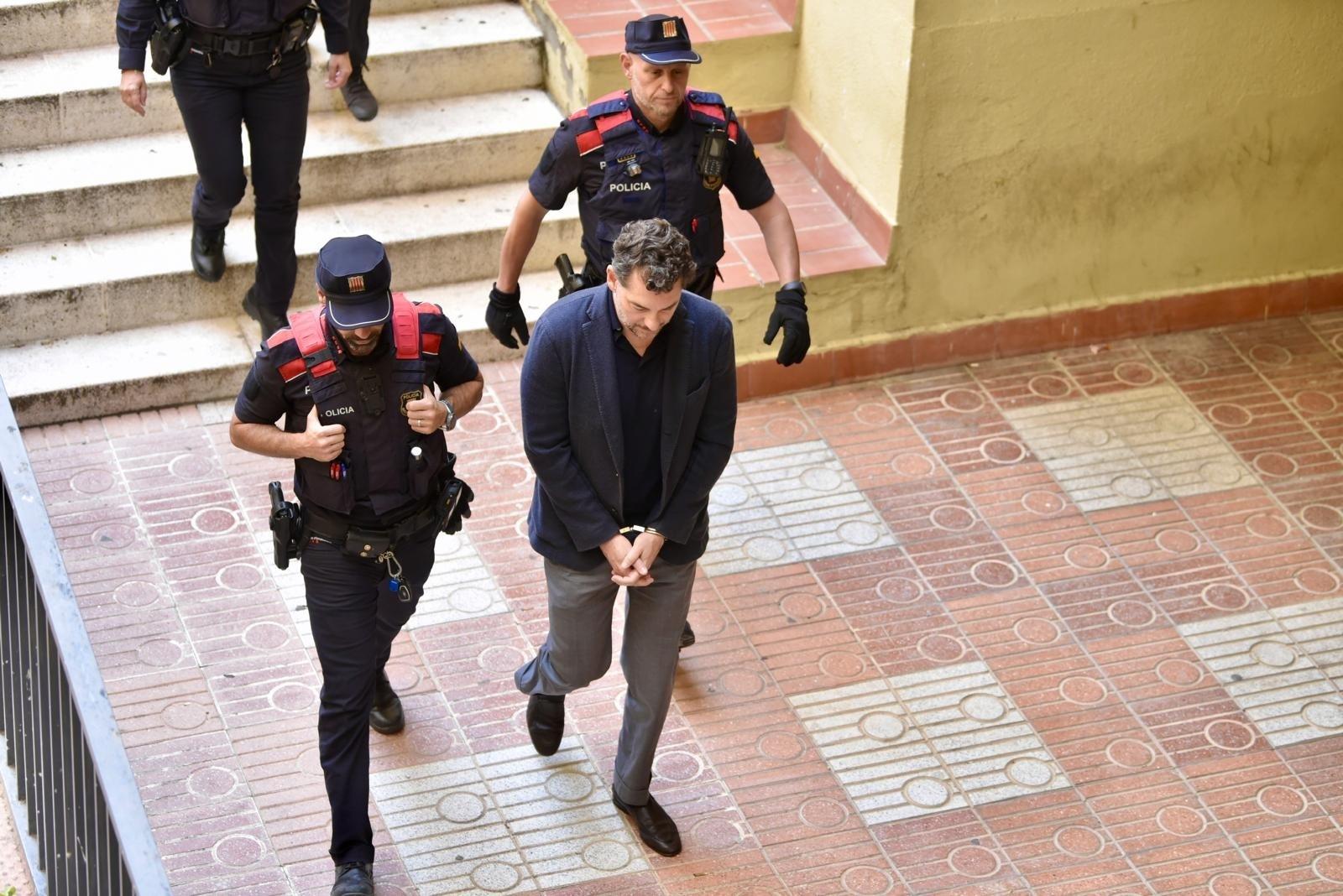 Jonathan Andic, el hijo del fundador de Mango, Isak Andic, tras comparecer ante la titular del Juzgado de Instrucción número 5 de Martorell (Barcelona) este martes / EuropaPress