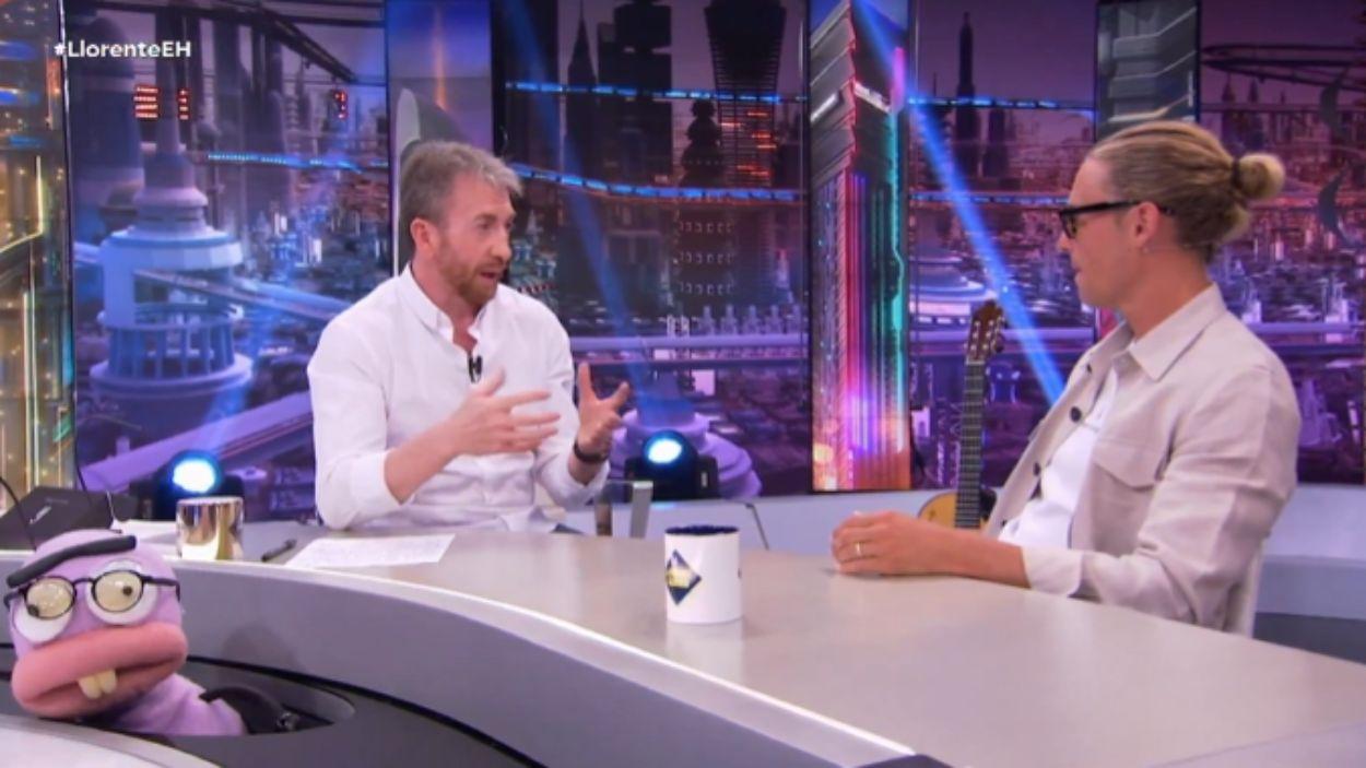 Pablo Motos y Marcos Llorente en 'El Hormiguero'. Atresmedia