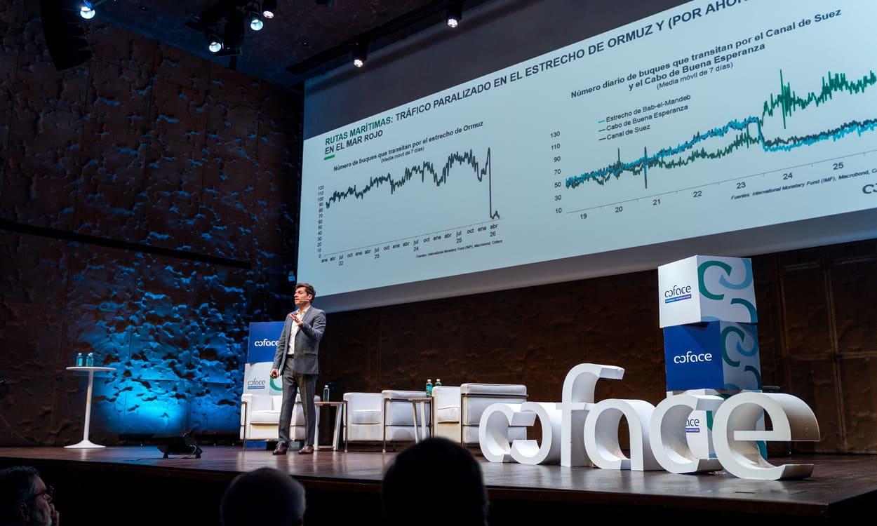 La 29ª Conferencia de Riesgo País de Coface reúne en Madrid a expertos en economía, geopolítica y comercio internacional. COFACE